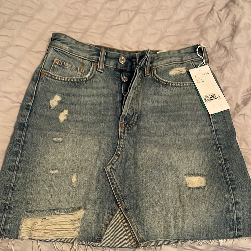 denim shirt high waisted